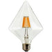 led Candelabra Bulb Sunlite 80469-SU 6W LED E26 Medium Base Vintage Diamond Light Bulb 2200K LightStore