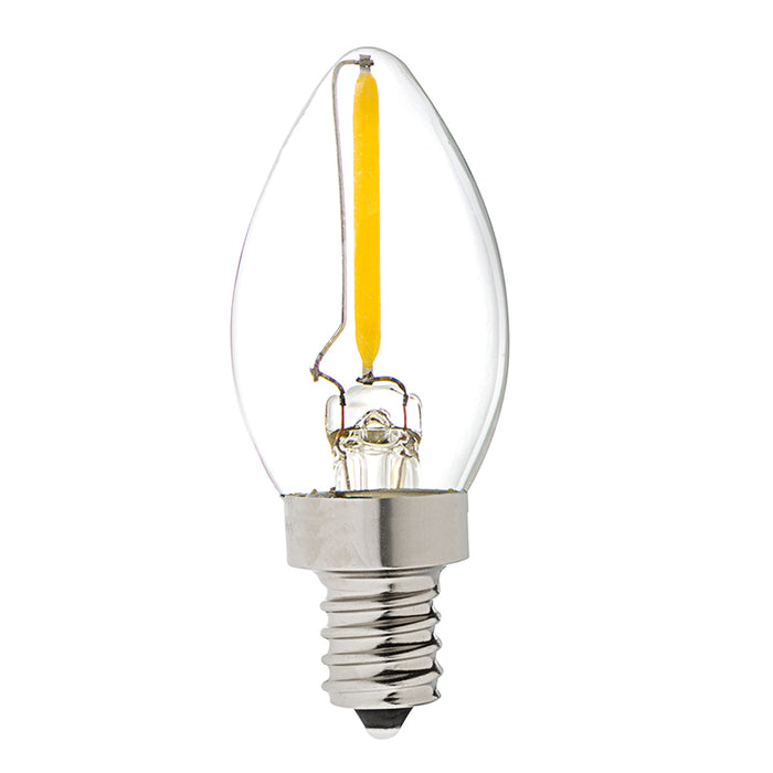 led Candelabra Bulb Vintage LED Night Light Bulb - C7 LED Candelabra Bulb w/ Filament LED Light Store USA