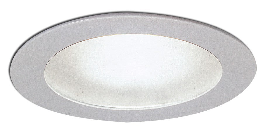 Nora NL-426W 4" Flat Frosted Lens Trim With Reflector