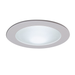 Recessed Trim Nora Lighting NS-25W 4" White Shower Trim with Frosted Dome Lens Nora