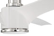 Ceiling Fan Craftmade PHB60WPLN3 Phoebe 60" White Ceiling Fan with Light Kit Craftmade