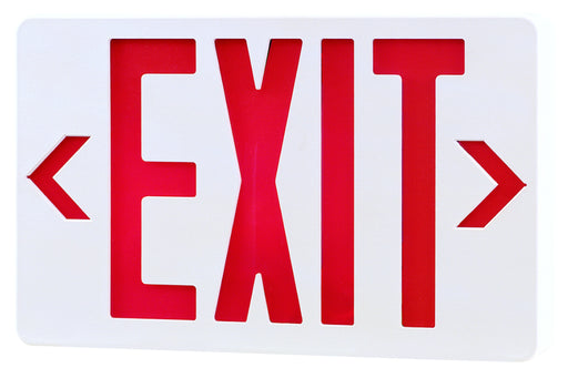 Exit Sign Royal Pacific RXL5RW Standard LED Exit Sign RED Battery Backup Royal Pacific