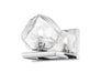 Wall Sconce / Vanity Canarm W0488-01CH Rockport Single Glass Cube Vanity Light Canarm