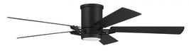 Ceiling Fan Craftmade WYT52FB5 Wyatt 52" Indoor/Outdoor Ceiling Fan with Light Kit In Flat Black Craftmade